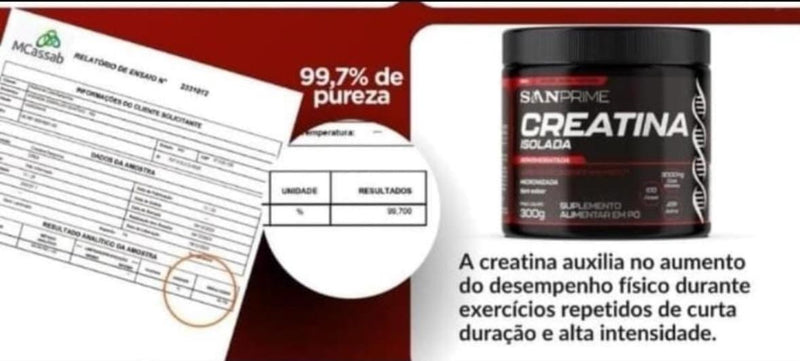 Creatina 300g 99,7% Pura